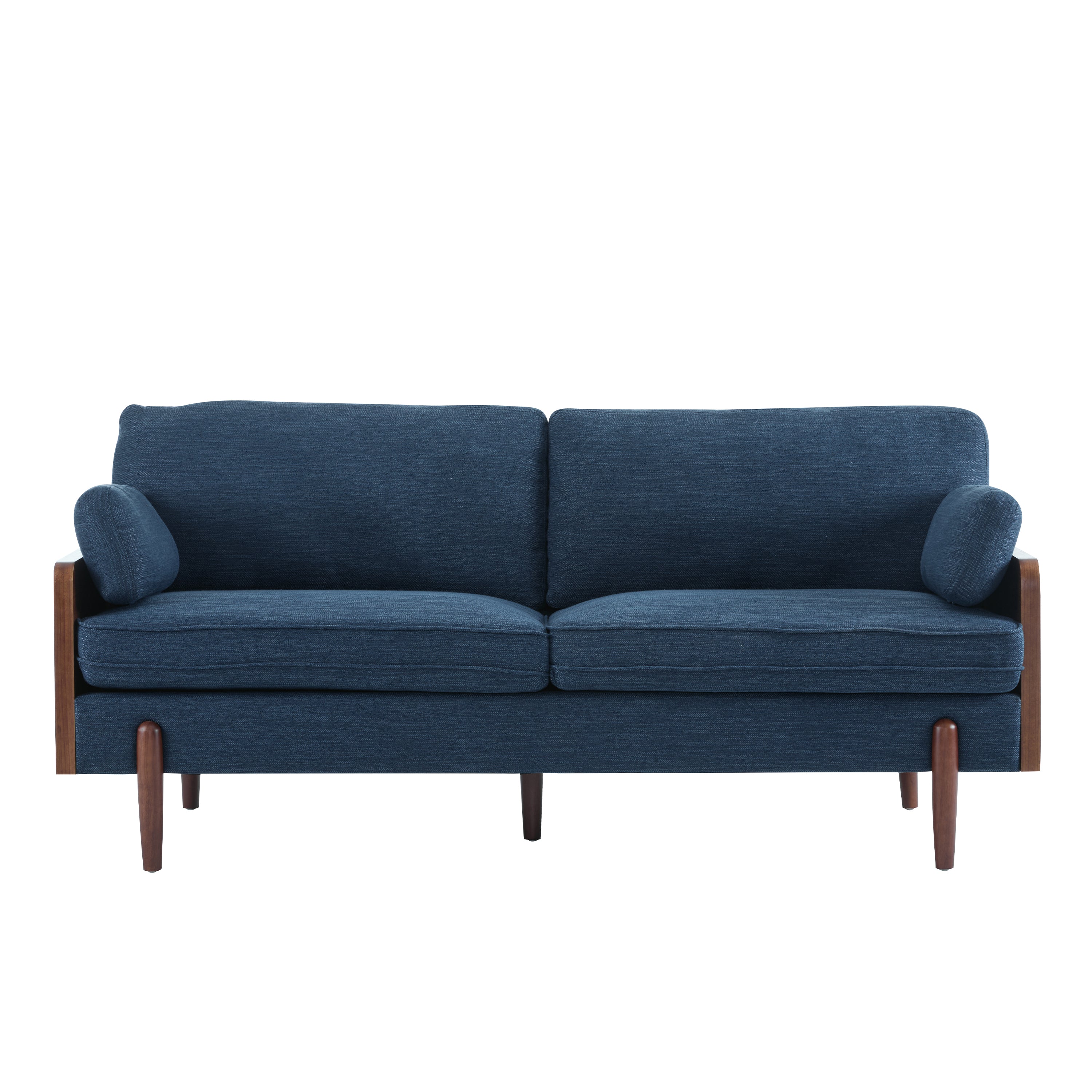 Mid-Century Modern Navy Sofa