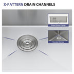 33 Inch Topmount Sink - Stainless Steel Kitchen Sink