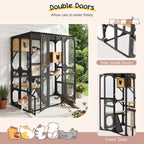 Outdoor Cat Enclosure Fir Wood Catio