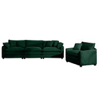 Mid-Century Modern Sectional Set of Two