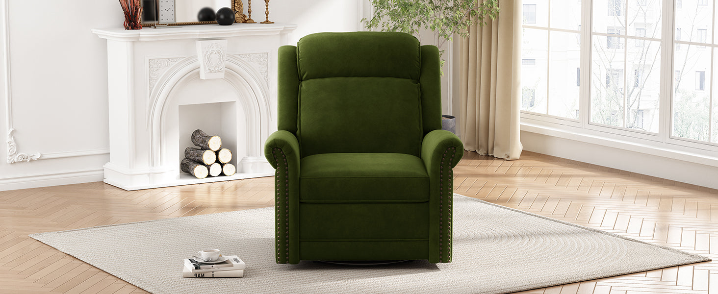 360° Swivel Recliner Manual Rocking Recliner Chair