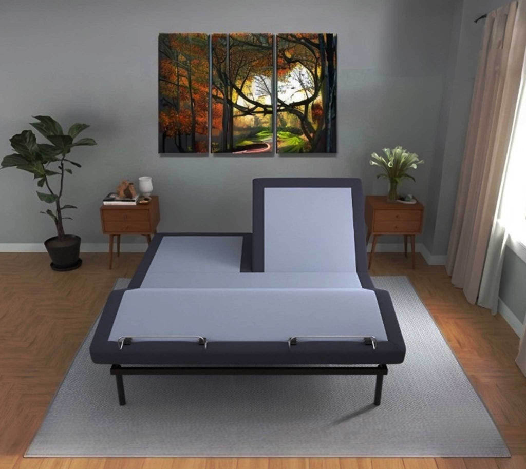 BT3000 Split Top Queen Adjustable Bed Base With Head and Foot Position Adjustment