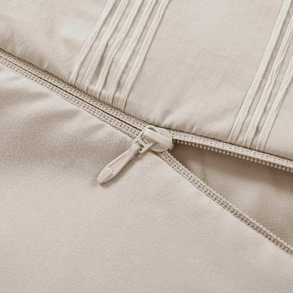 3-Piece Full Woven Striped Duvet Set