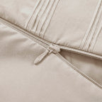 3-Piece Full Woven Striped Duvet Set