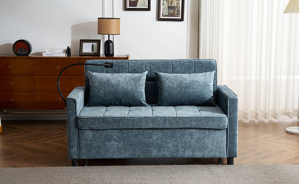 56.9" Loveseat Sofa Pull-out Sofa Bed