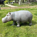 Weather Resistant Hippopotamus Garden Statue