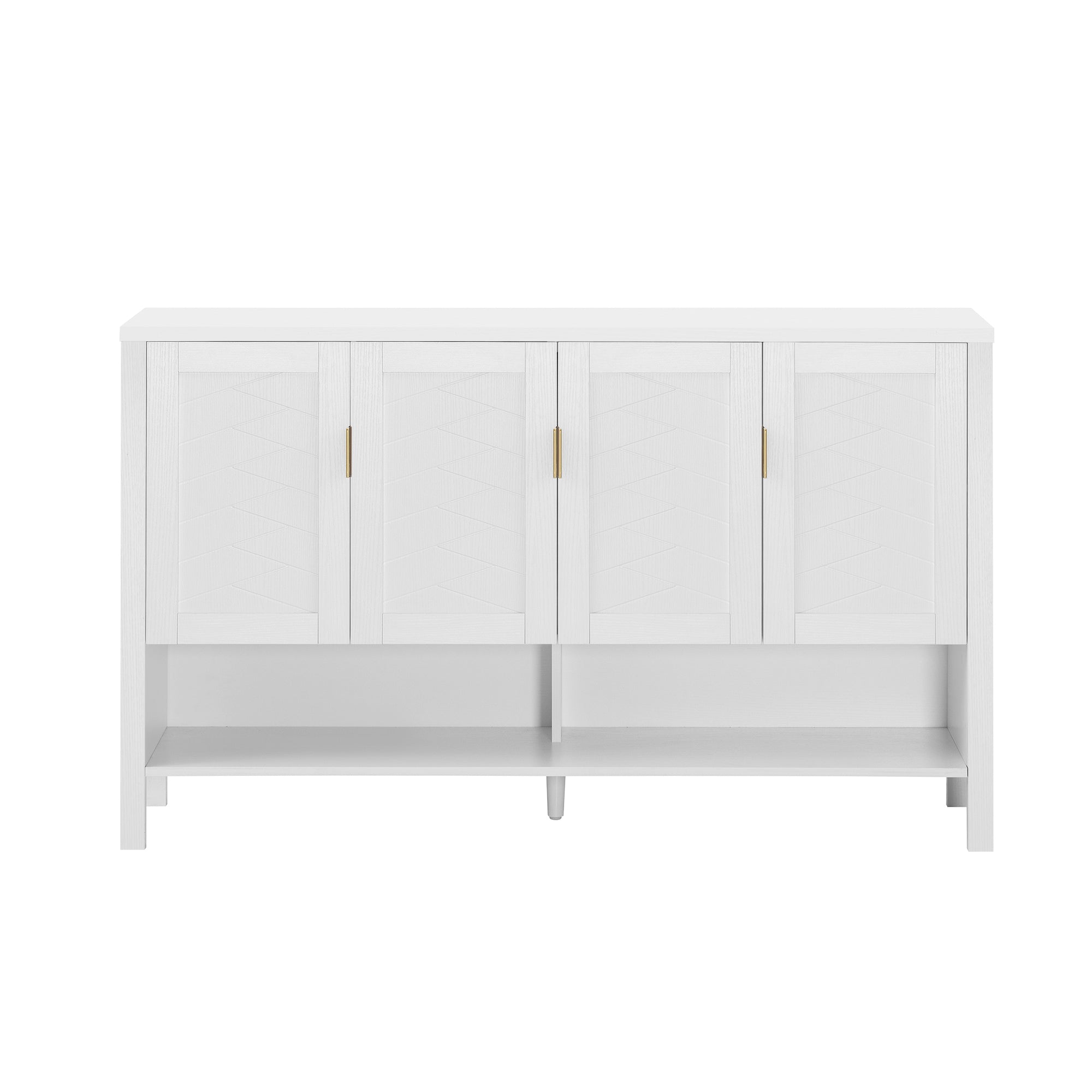 U Style 55.1" Storage Sideboard with 4 Doors
