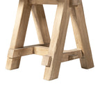 Hawthorne 18" Square Reclaimed Elm Trestle Side Table