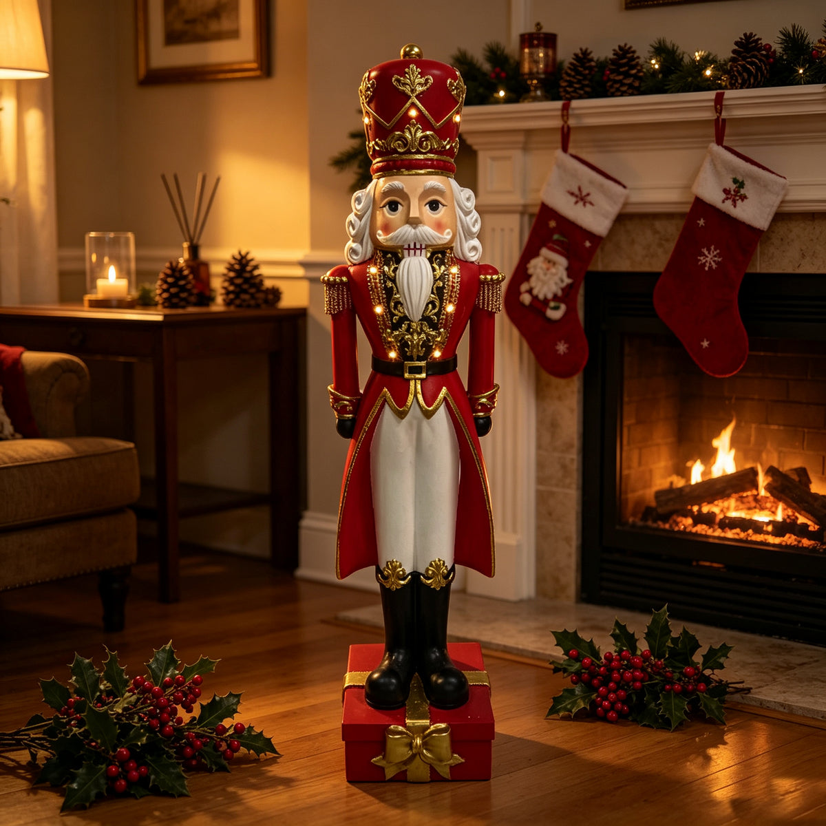 36'' Tall Christmas Nutcracker Soldier Statue
