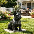 Outdoor French Bulldog Garden Statue