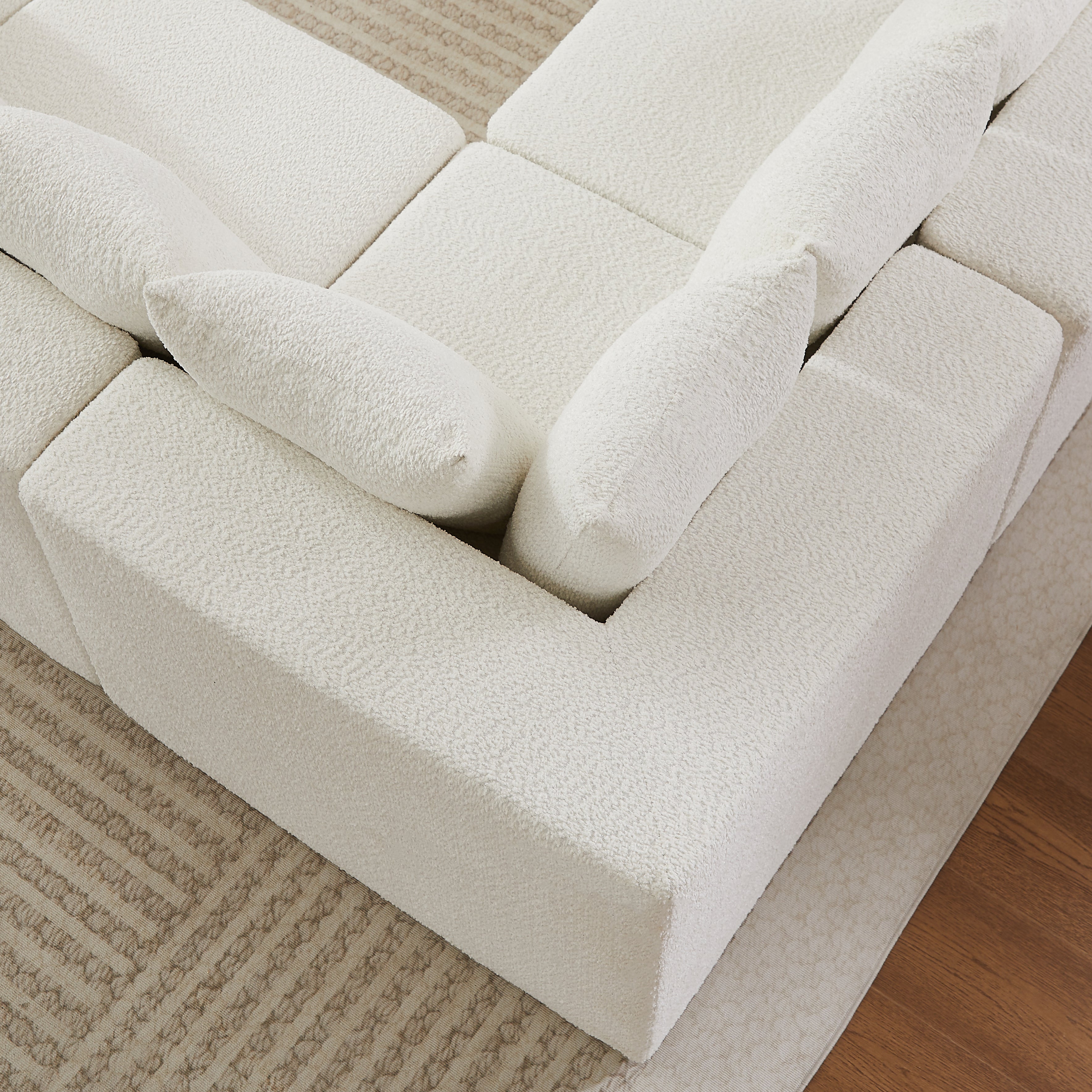 151.6-Inch Extra-Large L-Shaped Modular Sofa