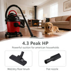 5 Gallon Wet Dry Vacuum Cleaner with Blowing Function