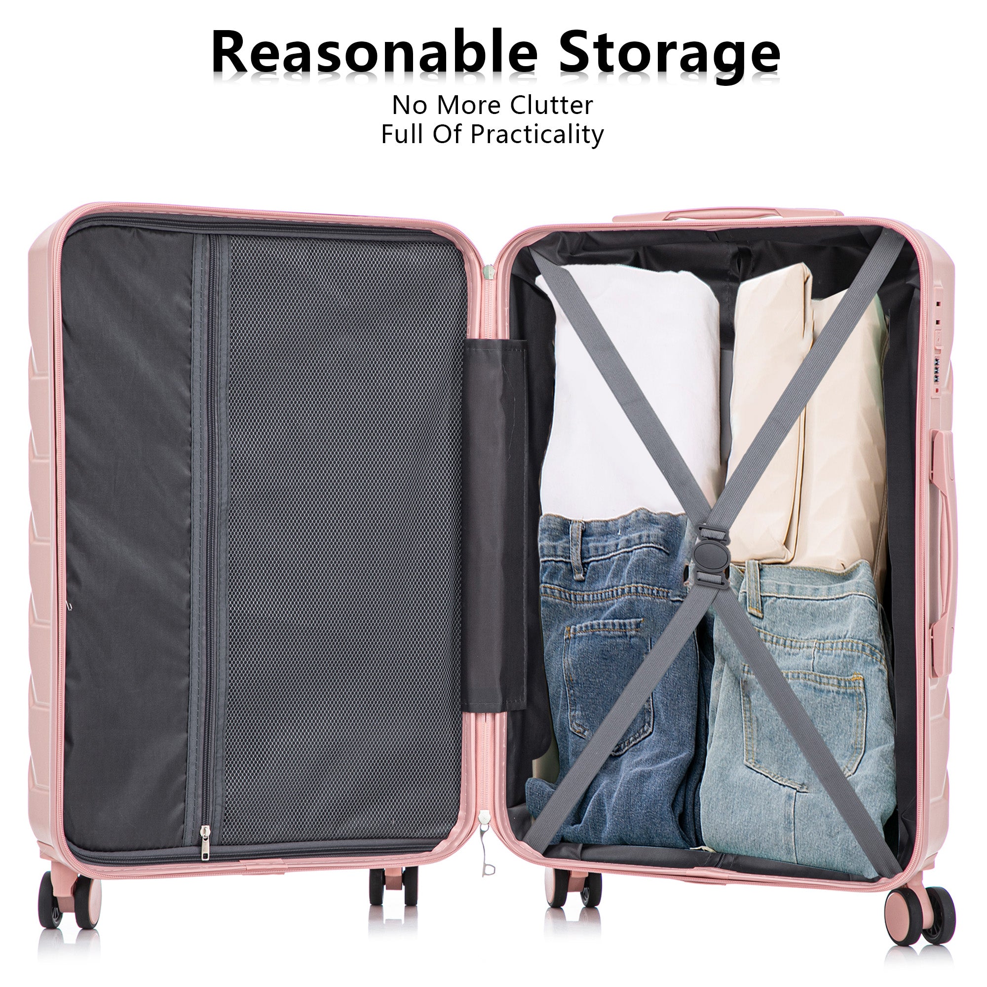 HIFINE TOURIST 20"/24"/28" 3 pcs/set in ABS Spinner Wheel Luggage