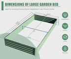 8x4x1 ft Galvanized Raised Garden Bed