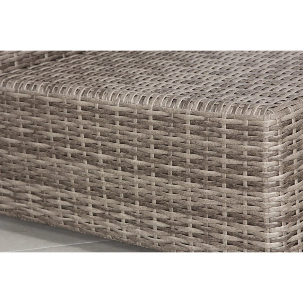 LSI 4 Piece All Weather Wicker Sectional Seating Group with Cushions