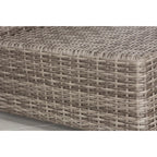 LSI 4 Piece All Weather Wicker Sectional Seating Group with Cushions