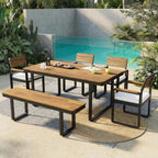 6-Piece Outdoor Dining Set - Acacia Wood