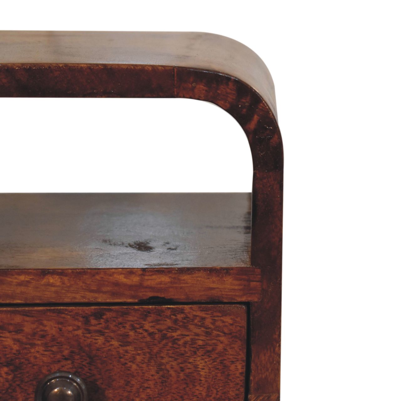 Solid Wood Extra Mini Curve Bedside