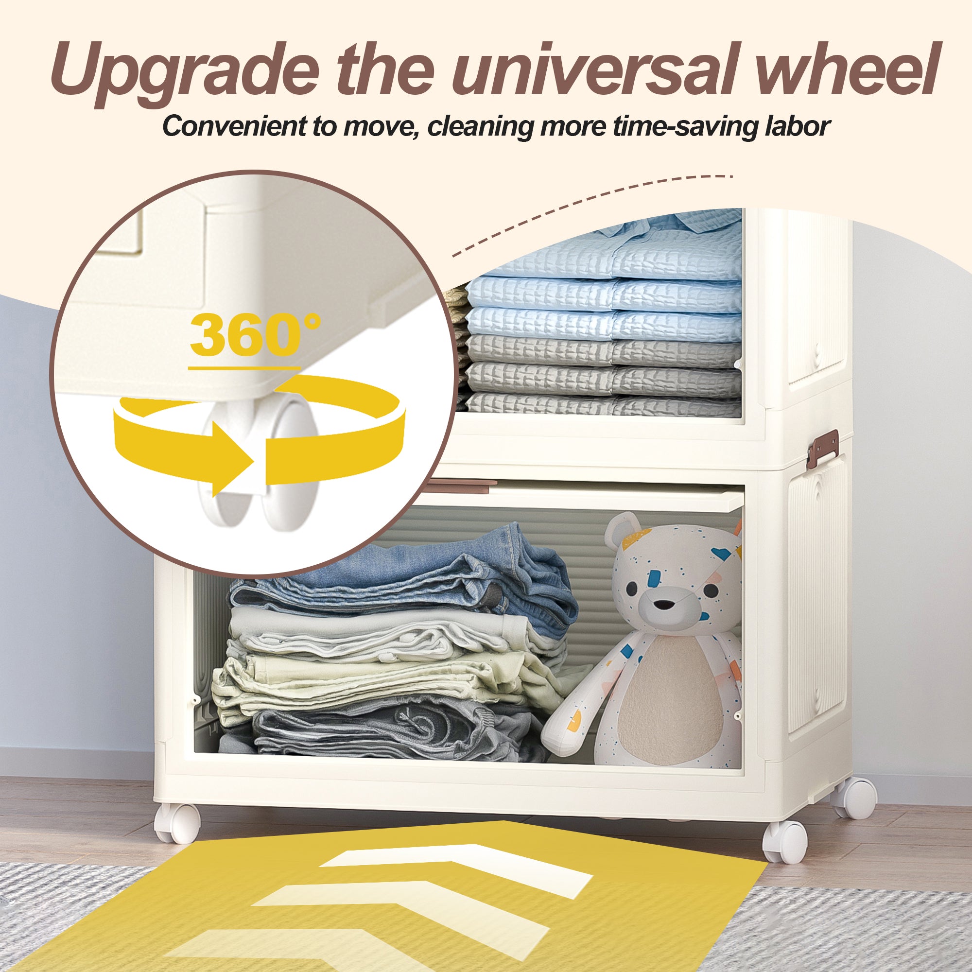 Portable Wardrobe Closet Storage Organizer for Clothes