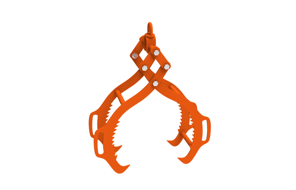 28-Inch Log Lifting Tongs with 4-Claw Heavy Duty Design