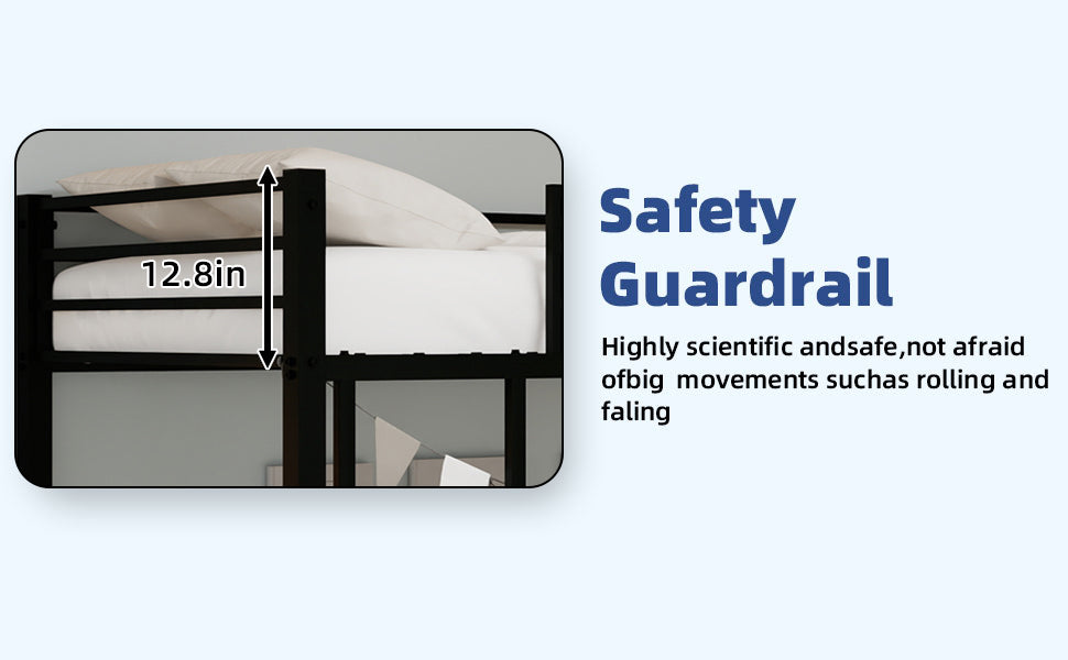 Metal Twin Over Twin Bunk Bed