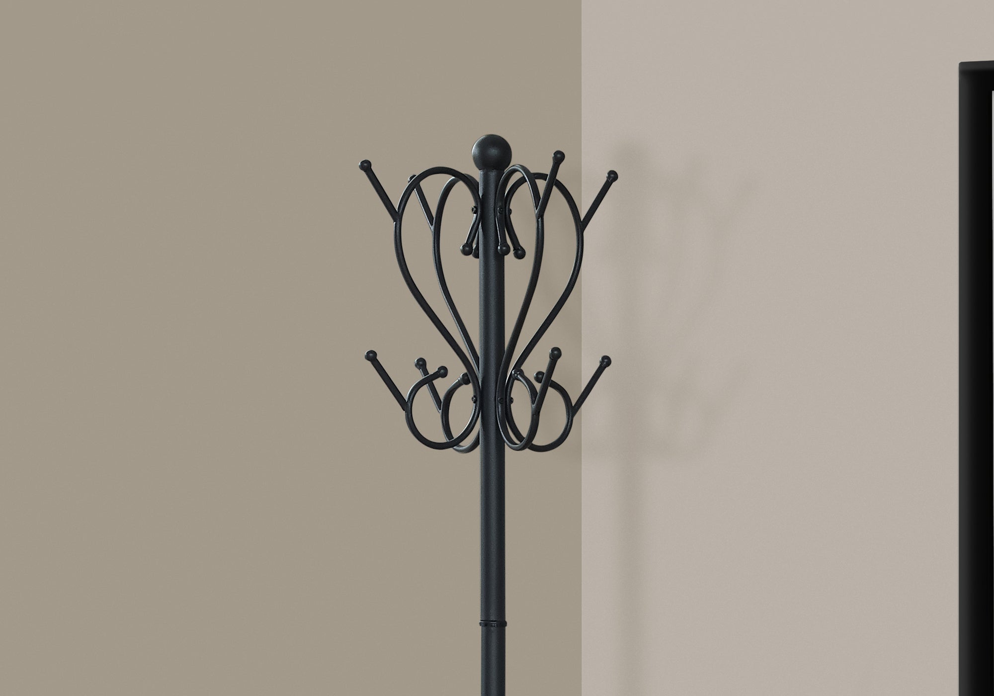 Coat Rack Hall Tree with 8 Hooks and Umbrella Holder