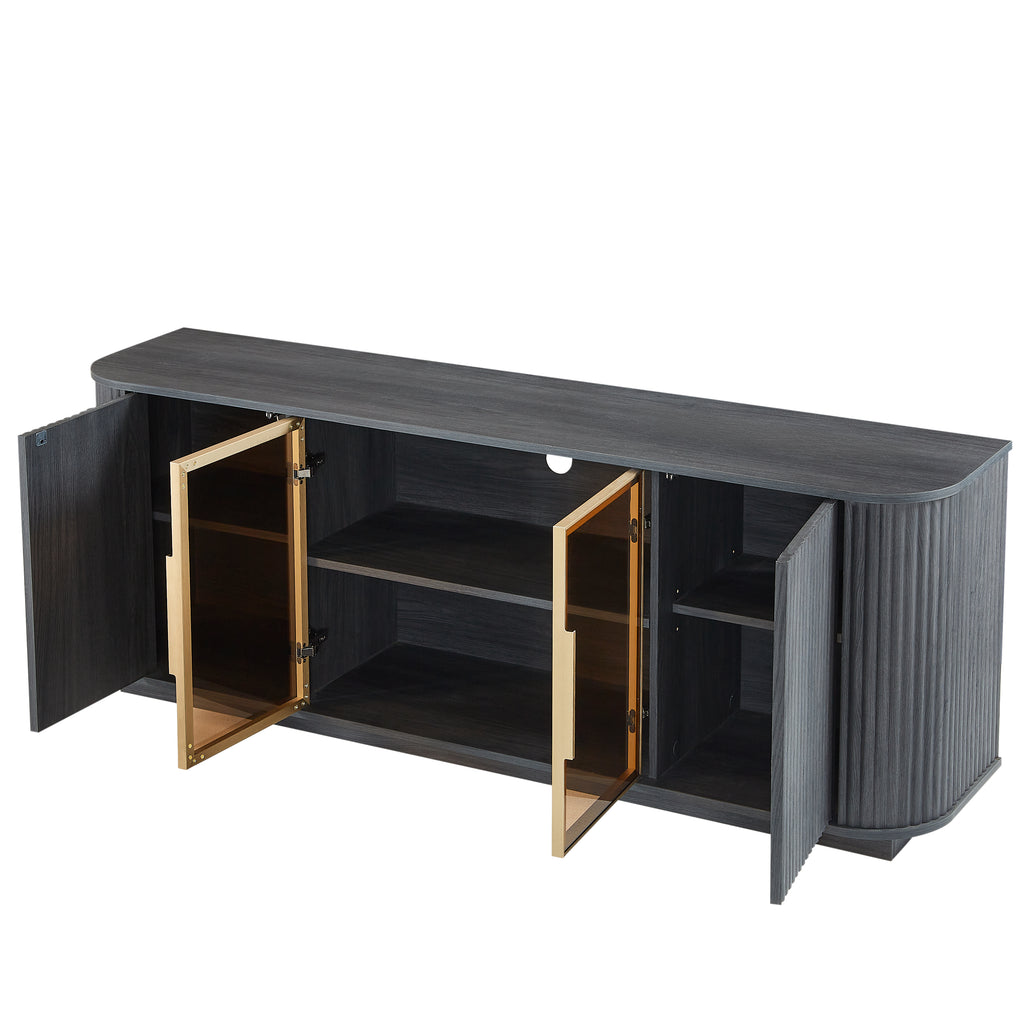 64-Inch Wavy TV Cabinet