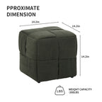 Ottoman Foot Rest Soft and Comfortable Corduroy Stool - Green