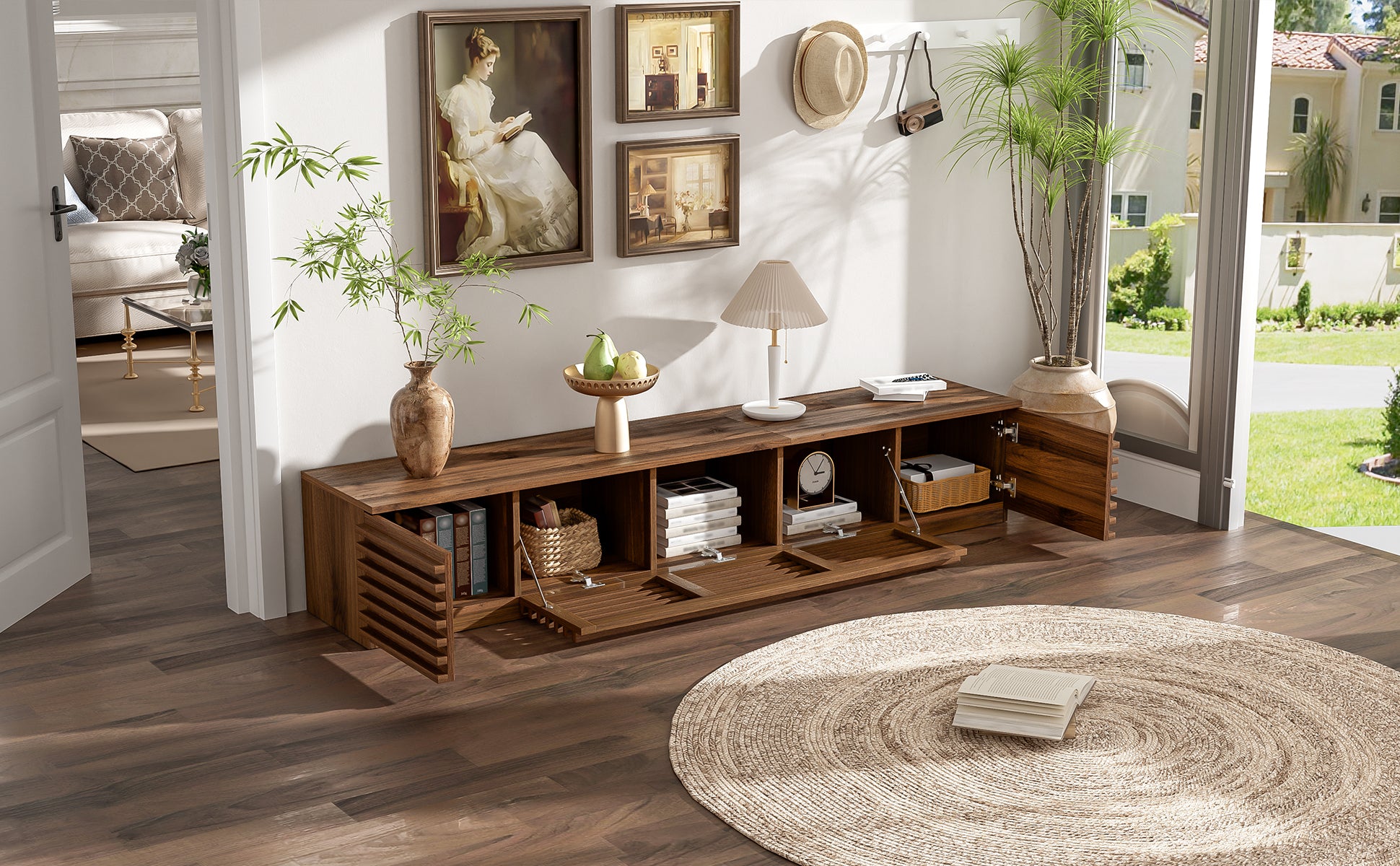 70 Inch Modern TV Stand for TVs Up to 80"