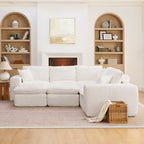 107'' Modern Boucle L-shaped Sectional Sofa