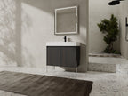 36" Freestanding Bathroom Vanity with Resin Sink
