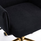 Mid-Back Liftable Office Chair in Black