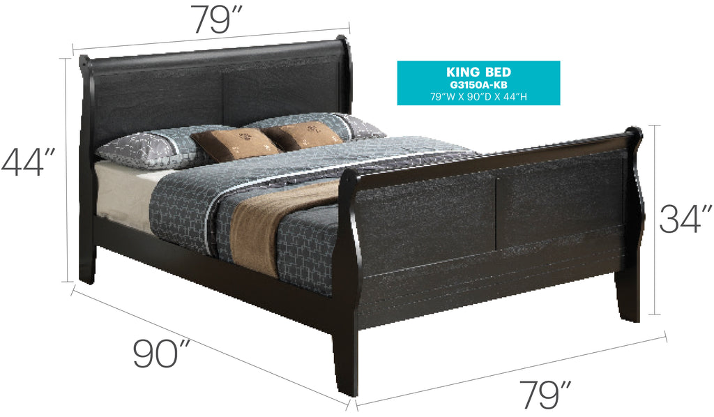Elegant Traditional King Bed