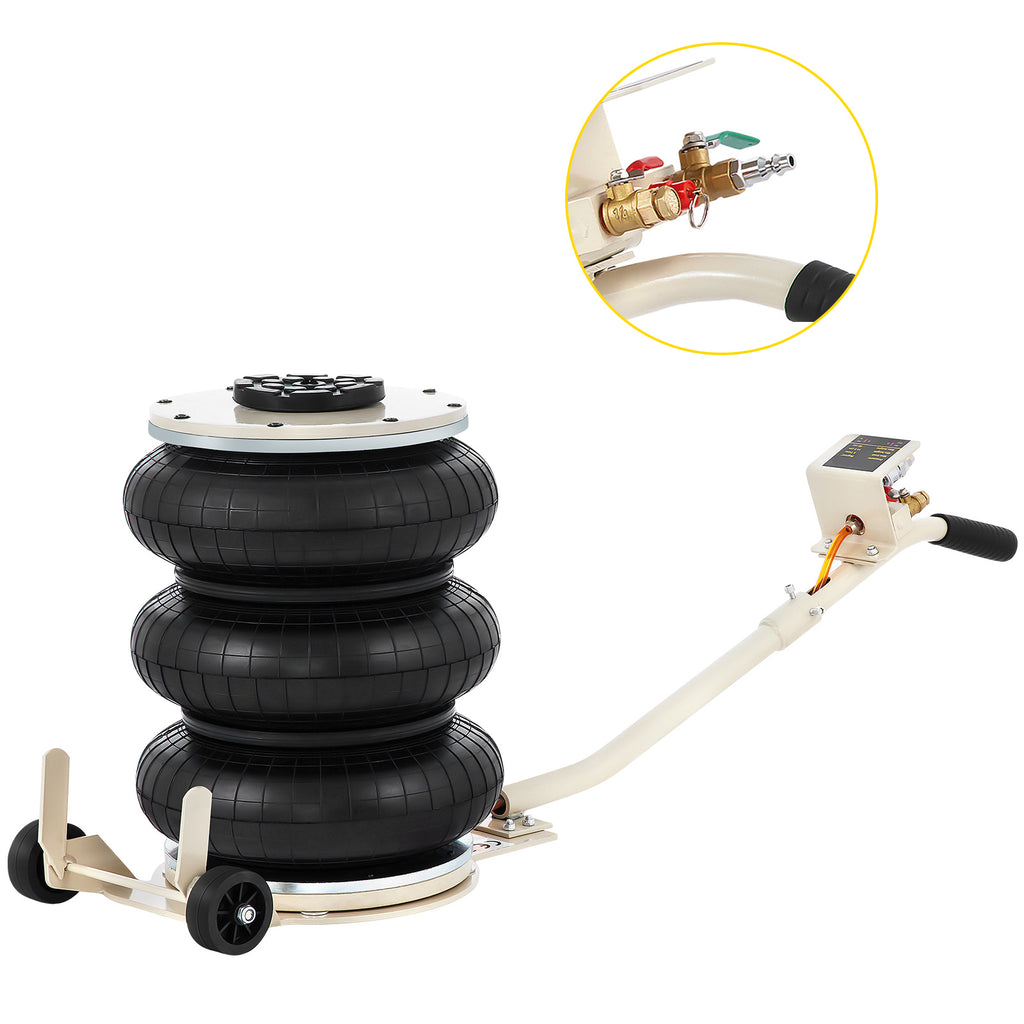 VEVOR Pneumatic Jack - 5 Ton/11023 lbs Triple Bag Air Jack