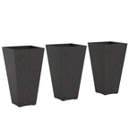 Set of 3 Tall Flower Pots