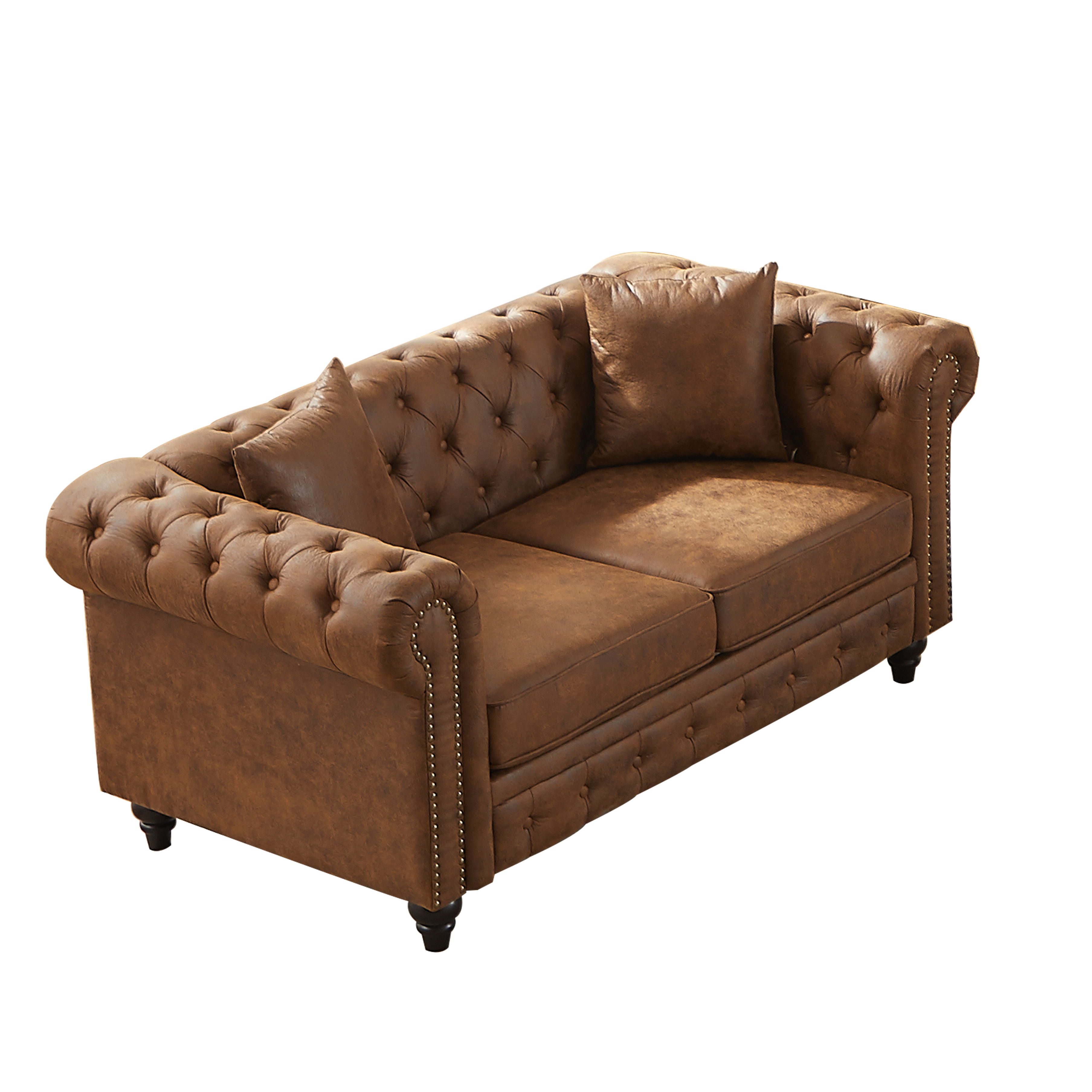 FX 63.5" Contemporary Design Chesterfield Sofa