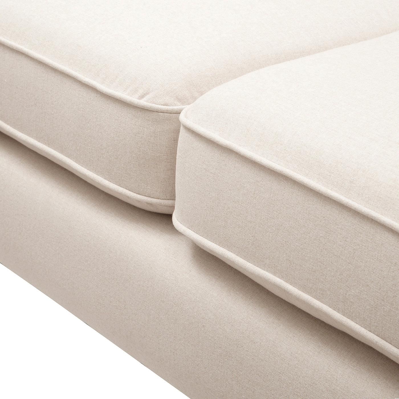 Jack 84' Modern Tuxedo Tufted Sofa, Sky Neutral Beige Polyester