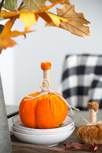 5x7" Md Pumpkin Ornament Set of 6