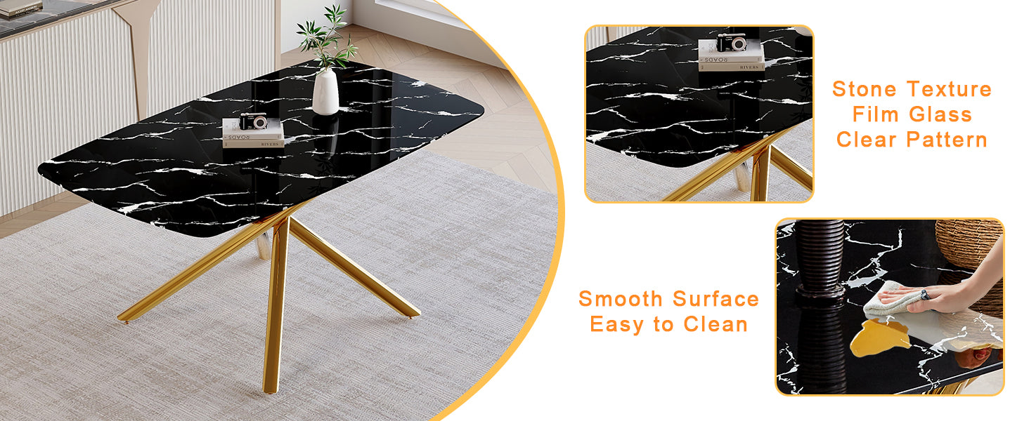 Luxurious 63"x35.4" Dining Table