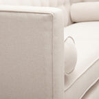 Jack 84" Modern Tuxedo Tufted Sofa, Sky Neutral