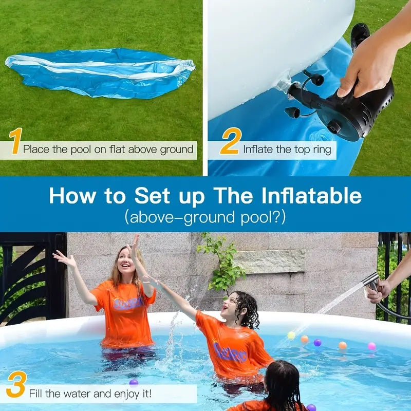 Inflatable Swimming Pool 183*51 Butterfly Coil Mesh Pool