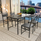 Extendable Dining Table Set with 4 Chairs