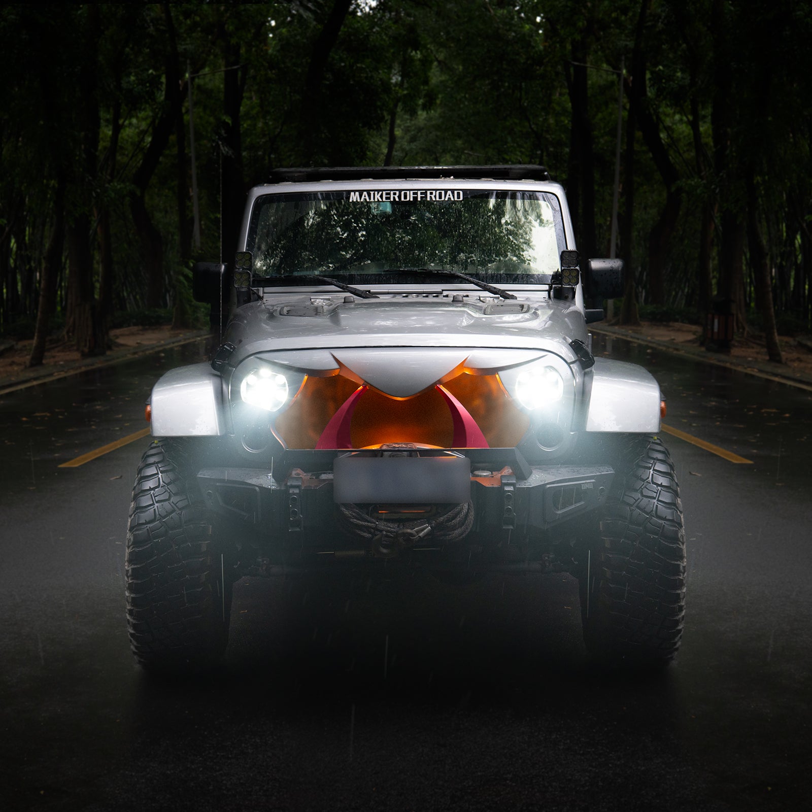 Halloween Front Grille Grid Grill for Jeep Wrangler JK/JKU
