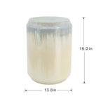 D13x18" Florence Reactive Glaze Ceramic Garden Stool