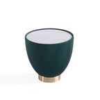 Anderson Sintered Stone Top Upholstered End Table