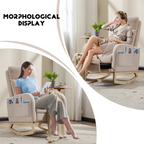 Teddy Upholstered Nursery Glider Rocking Chair with Footrest
