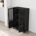 Storage Cabinet With 4 Iron Doors