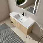 48" Bathroom Vanity Combo with Single Resin Sink