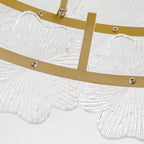 19-Inch Floral Glass Ceiling Fan