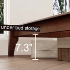 12 Inch Full Size Solid Dry Bamboo Wood Platform Bed Frame